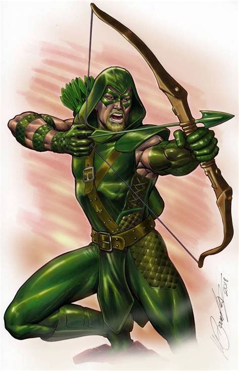 Green Arrow By Marco Santucci Green Arrow Batman Fan Art Dc Comics Art