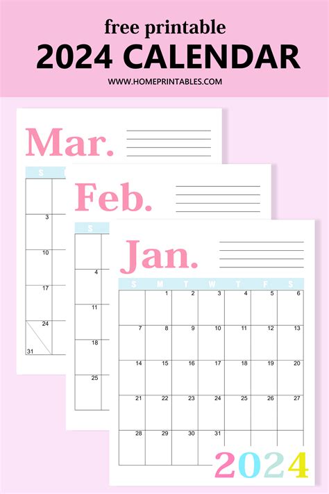 Free Printable Calendar Templates 2024 Pdf Download Printable Online