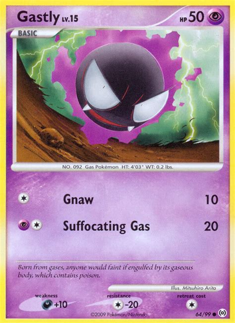 To sell pokemon cards, you have to visit www.dacardworld.com and look at the current buy list to see what pokemon cards are eligible for sale. Gastly 64/99 Platinum Arceus Common Pokemon Card NEAR MINT TCG
