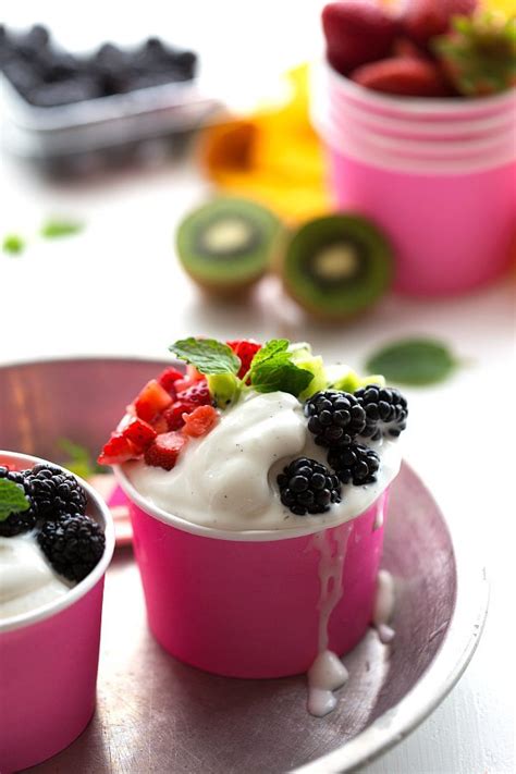Simple Vanilla Frozen Yogurt Chelseas Messy Apron