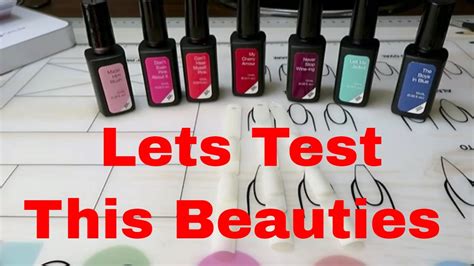 Testing Out Gel Nail Polishes Youtube