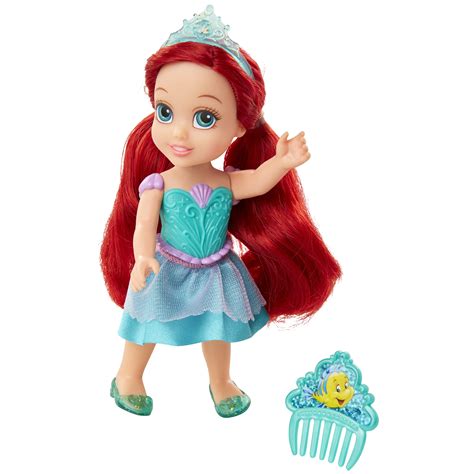 Disney Princess 6 Petite Ariel Doll With Glittered Hard Bodice And