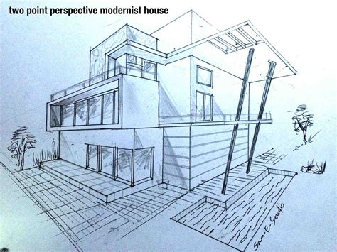 Modern House Sketch At Explore Collection Of