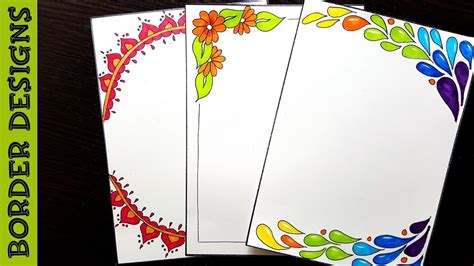 Simple Paper Border Designs For Projects Diy Craft