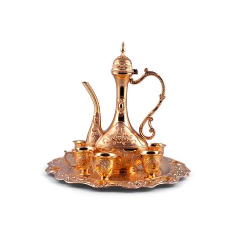 Luxury Turkish Coffee Set For Including Serving Tray And Coffee Pot