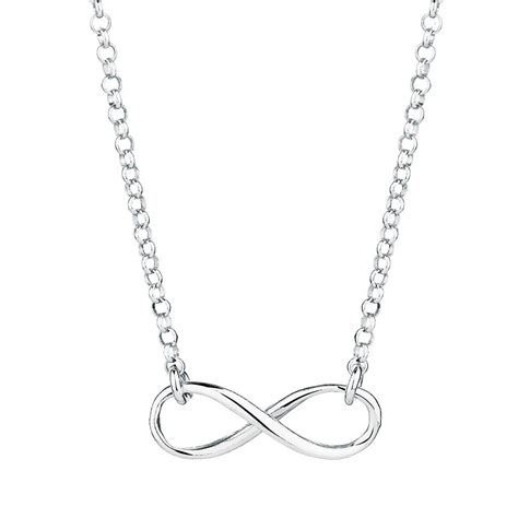 Infinity Necklace In Sterling Silver