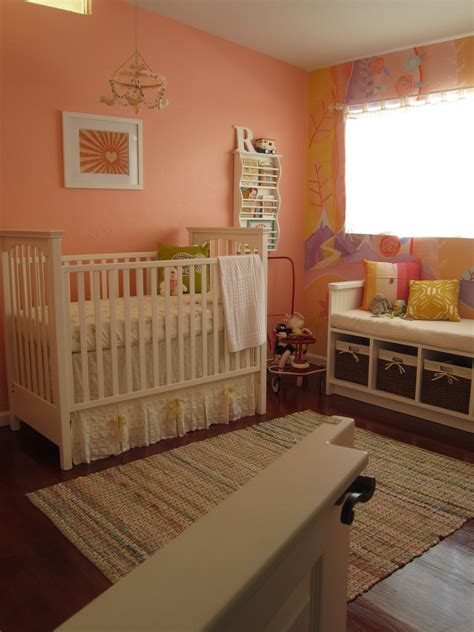 A Peachy Pink DIY Nursery and a Sweet Little Mural - Project Nursery