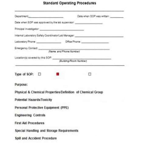 30 Editable Standard Operating Procedures Sops Templates Besty