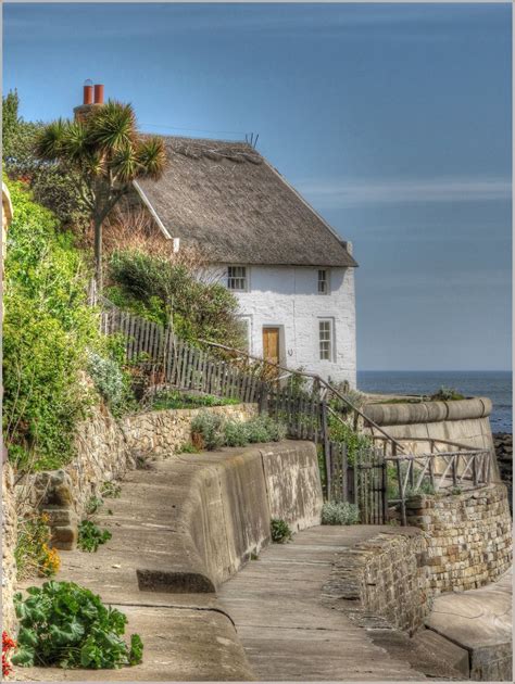 Thatched Cottage, Runswick Bay, North Yorkshire | Seaside cottage, Thatched cottage, English cottage