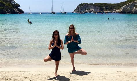 Menorca Spain Yoga On Beach Yoga Escapes