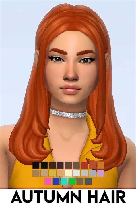 Sims 4 Autumn Hair By Vikai Micat Game