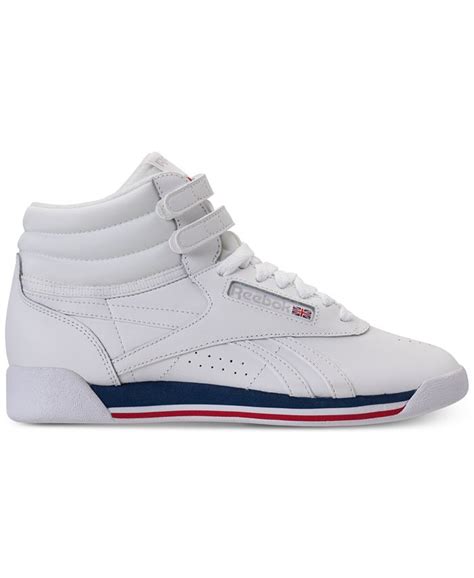 Reebok Womens Freestyle High Top Casual Sneakers From Finish Line Macys