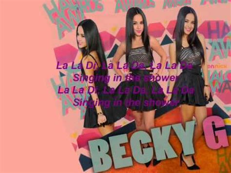 Got me feeling like i can't be without ya. Becky G SHOWER lyrics - YouTube