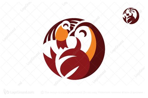 Mama And Baby Bird Logo