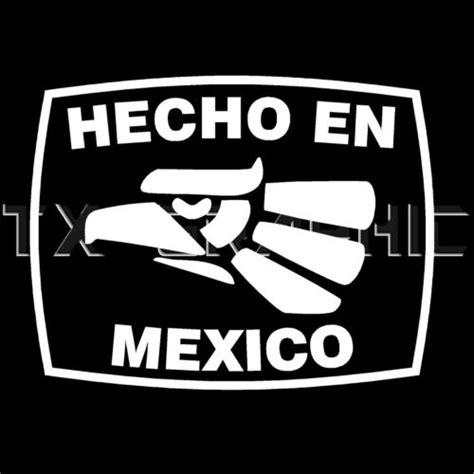 Hecho En Mexico Eagle Decal Vinyl Window Sticker Vehicle Graphic