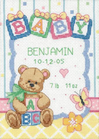 Maybe you would like to learn more about one of these? Dimensions Baby Blocks Birth Record Cross Stitch Kit 73049 ...