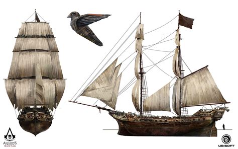 Assassins Creed Iv Black Flag Jackdaw And The Rouge Design Teo