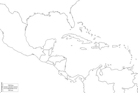 Central America Free Map Free Blank Map Free Outline Map Free Base