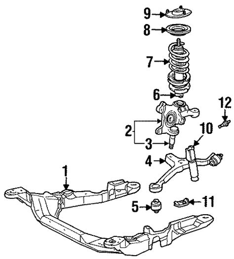 Ford Taurus Bearing Seat And Amplifier Ball Suspension Strut Upper