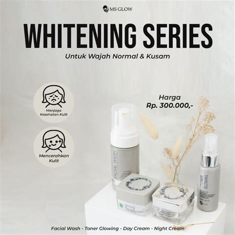 Jual Paket Wajah Ms Glow Whitening Series Shopee Indonesia