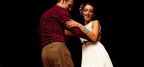 Swing Dancing Couple Sophia In Sapphire Dance Studio