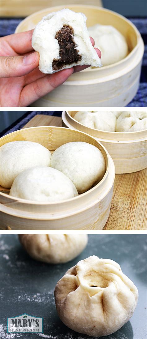 Place the flour, instant yeast, sugar, salt in a mixing bowl. Chinese Steamed Sweet Red Bean Buns 豆沙包; (Dou Sha Bao ...