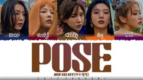 red velvet 레드벨벳 pose lyrics [color coded han rom eng] youtube