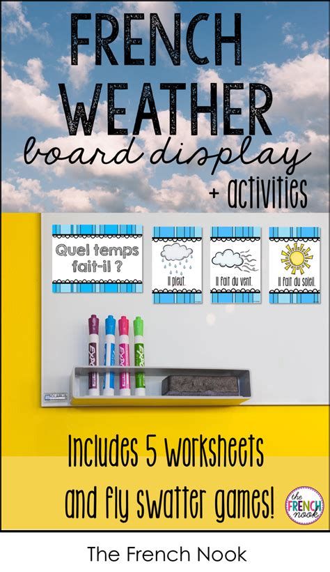 La Météo French Weather Board Display And Activities Weather