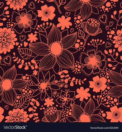 Seamless Texture With Flowers Royalty Free Vector Image