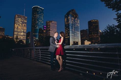 Romantic Houston Skyline Engagement James And Jessica Jonathan Ivy