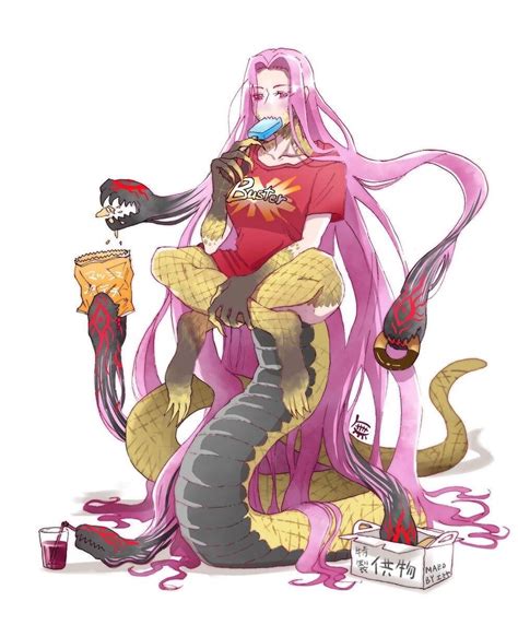 Gorgon Anime Monsters Character Art Female Monster