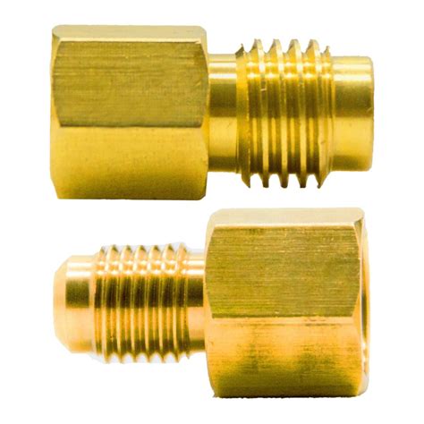 6 Pcs 6015 R134a Brass Refrigerant Tank Adapter To R12 Fitting Adapter