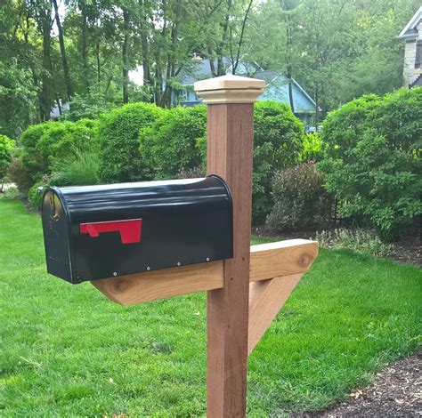 Premium Cedar Post And Mailbox Packages Mailbox Fast Mailbox
