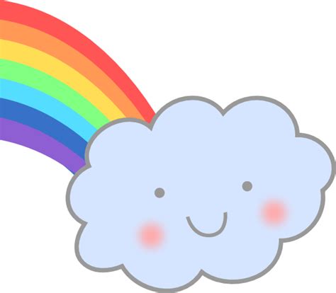 Cute Cloud With Rainbow Clip Art At Vector Clip Art Online