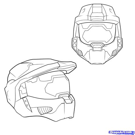 Halo Drawings Halo Tattoo Helmet Drawing