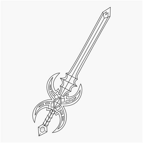 Zelda Shield And Sword Coloring Pages