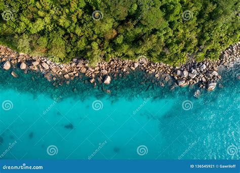 Aerial View Of Beautiful Island At Seychelles In The Indian Ocean Top