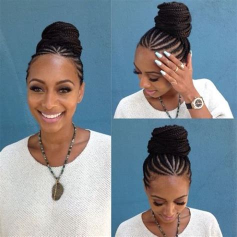 This product combination helps smooth your strands while leaving you with silky soft hair that won't put up a fight when it comes to straightening. Updo Rolling Bun Cornrow Braids | Hair Tips & Hair Care ...