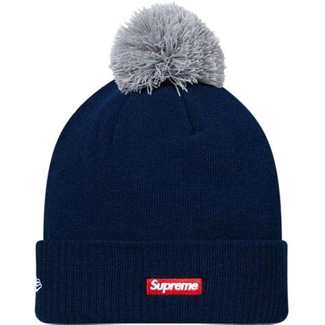 Supreme New Era Arc Beanie Navy 34 Liked On Polyvore Featuring