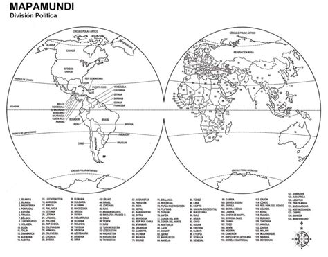 Mapas Mundi Preto e Branco para Imprimir e Colorir Educação
