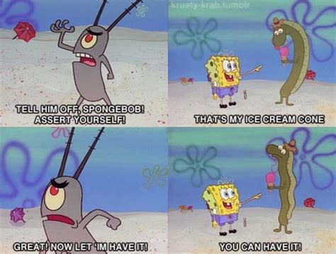 Mean Spongebob Quotes Quotesgram