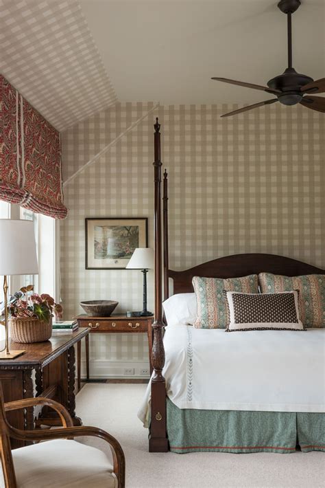 The raw silk bed skirt from soft surroundings tears very easily and mine has since been removed. Old English country style bedroom with canopy bed and ...