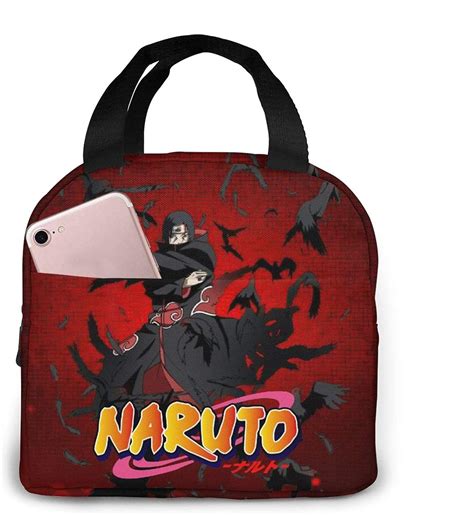 Naruto Lunch Bags Portable Insulation Bag Kids Cute Lunch Boxes