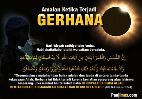 Gerhana matahari total hanya dapat dilihat dari daerah permukaan bumi yang terkena bayangan umbra. Apa Saja Amalan Ketika Terjadi Gerhana? - Panjimas