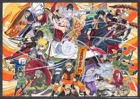Os Personagens Mais Populares De Naruto Se Reúnem Em Uma Nova Arte Do