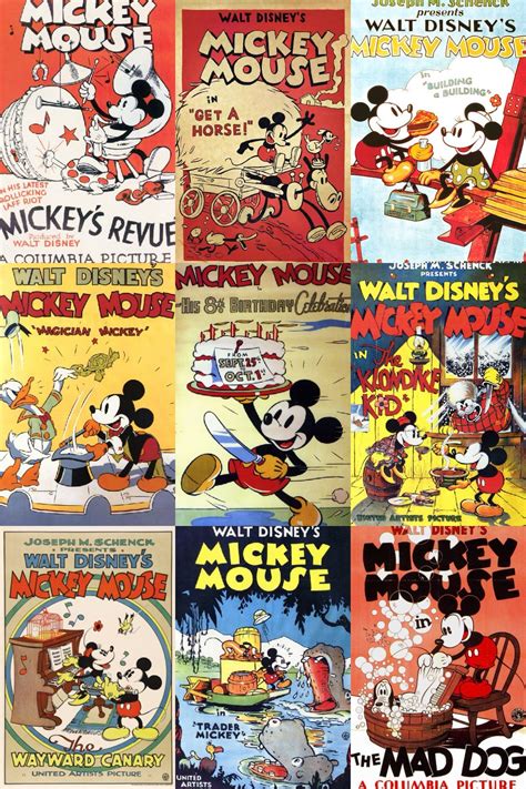 Vintage Mickey Mouse Posters Walt Disney Mickey Mouse Mickey Mouse