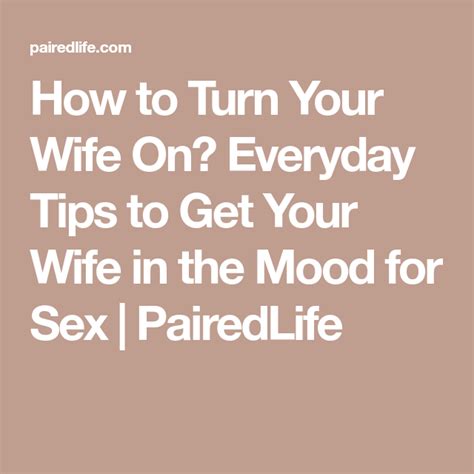 Getting Your Wife In The Mood For Sex Hot Nude Photos Comments