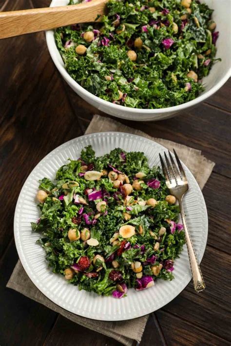 Kale Cranberry Salad Minutes Minutes Vegan Veggie Chick