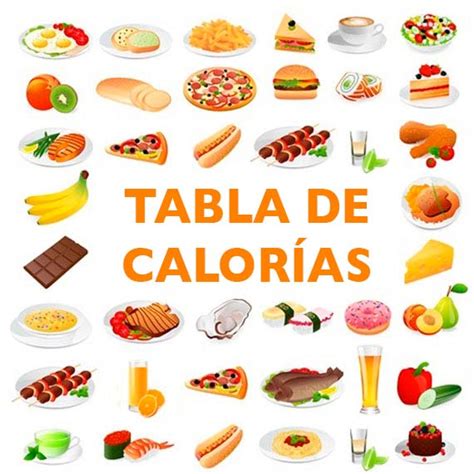 Principales alimentos que componen nuestra dieta y sus calorías asociadas. Tabla de calorías - Divina Cocina