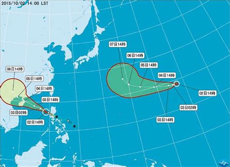 Compound of 台 (taiwan) and 風 (wind), as most typhoons affecting the southeastern coast of china appear to have originated from the direction of. 雙颱形成 下週轉有雨 - 生活 - 自由時報電子報
